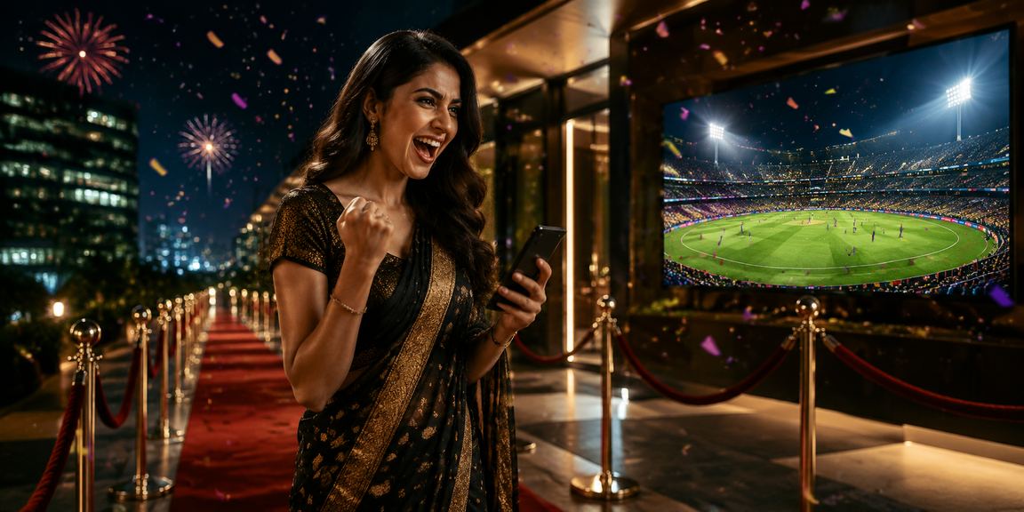 Casino style entertainment scene for Indian users